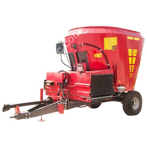 Vertical mixing wagon - SEZER TARIM ve Sagim Teknolojileri San. ve Tic. Ltd. Sirketi - towed / front discharge / single-auger