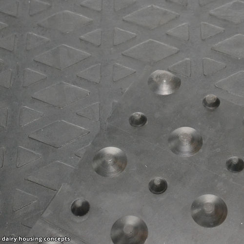 Rubber floor mat - studded rubber mat - Spinder Dairy Housing Concepts - for cow breeding / non-slip