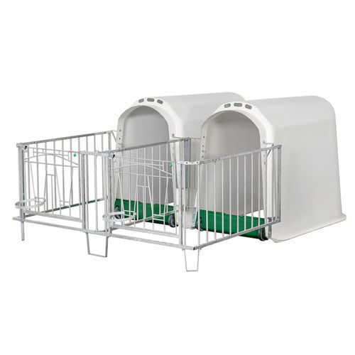 Livestock hutch - Comfort with Duo - VDK Products BV - calf / group / with enclosure