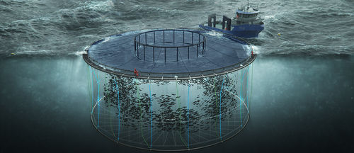 Basin separation aquaculture net - Midgard®  - Steinsvik AS - nylon