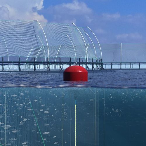 Mooring solution with buoys - APB series - Vónin - for aquaculture