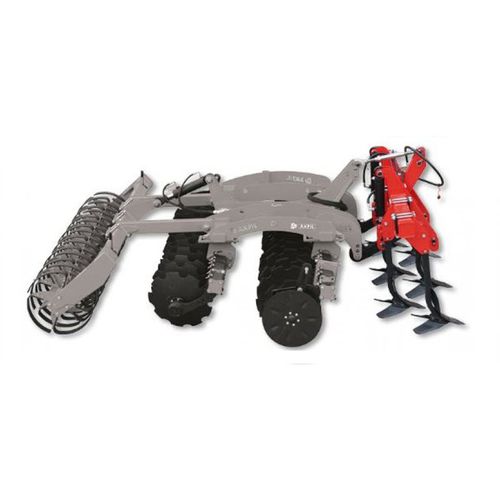 Mounted stubble cultivator - RAPTOR PLUS  - Akpil - with roller / 3-point hitch / with hydraulic adjustment
