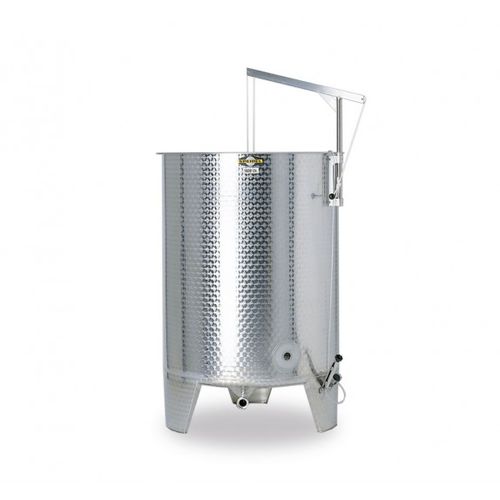 Vineyard tank - FO220F6000 - Amos Industries - open / vertical / stainless steel