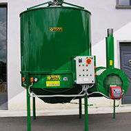 Nuts dryer - ES series - Facma - tower / with belt conveyor / electrically-powered