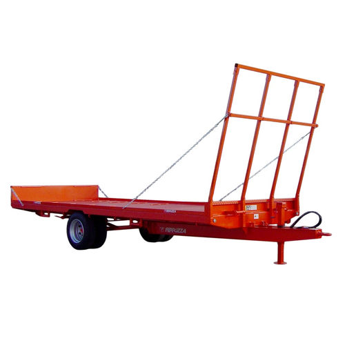 Flatbed trailer - RB series - Ferruzza - single-axle / agricultural / for bales