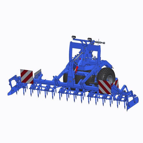 Mounted field cultivator - TAPIR 80 series - Religieux-Frères - with roller / 3-point hitch / rigid tine