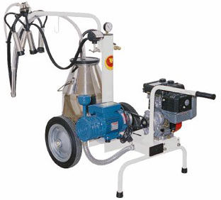 Cow milking machine - TME MS - Tecnosac srl - gasoline / mobile