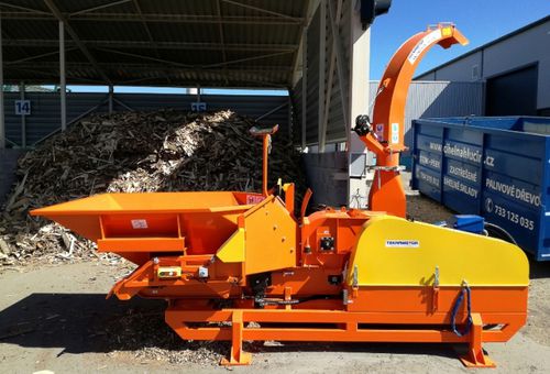 Mounted wood chipper - SKORPION 350 EBG - Teknamotor - electric / hydraulic supply