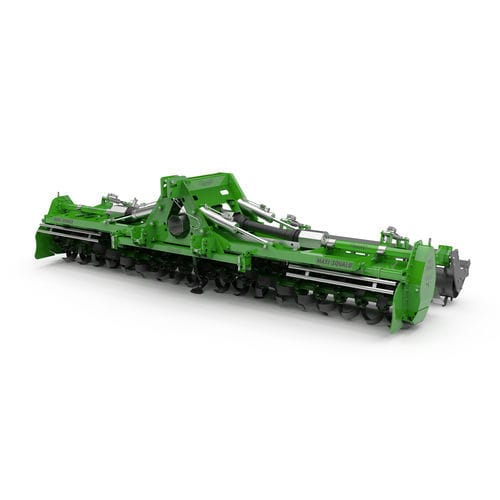 Folding rotary tiller - MS-MAXI SQUALO - Valentini Antonio srl - depth control