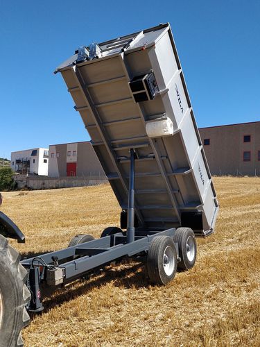Remorque benne Bañera INOX para viña