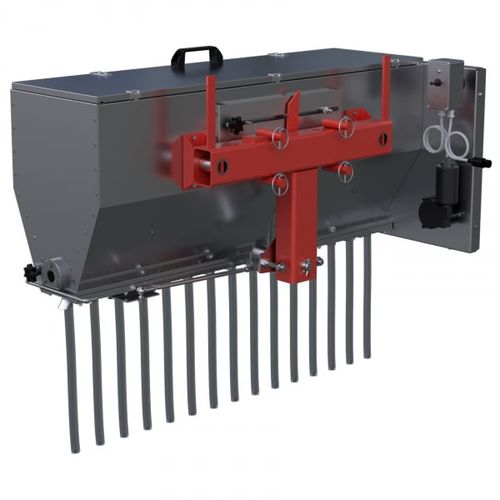 Hopper seed drill - Clemens - tractor-mounted / 3-point hitch / vineyard