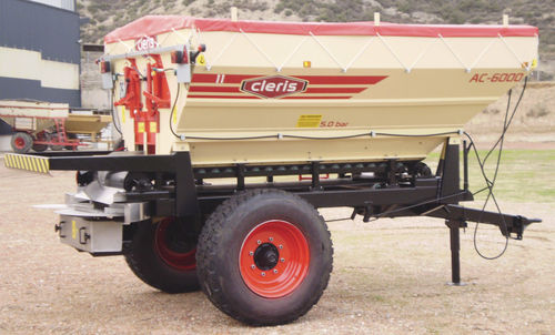 Towed fertilizer spreader - AC-6.000E - Cleris Industrias - solid / wide / lime