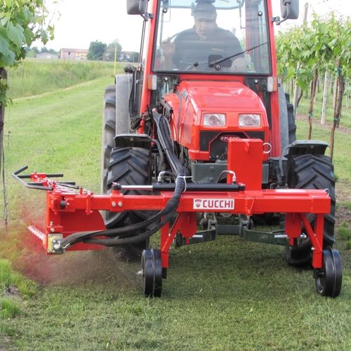 Mounted reach mower - Cucchi - weeding / vine stock