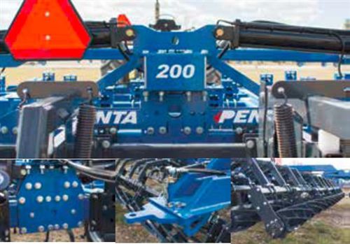 Towed field cultivator - 5-SECTION - Penta TMR Incorporated - rigid tine / with gauge wheels / with harrow