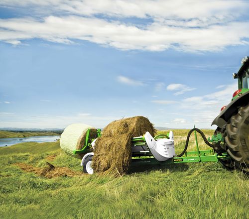 Towed bale unroller - Unrolla TE205 / Unrolla TX205 - Hustler Equipment - feeding / round / with chain