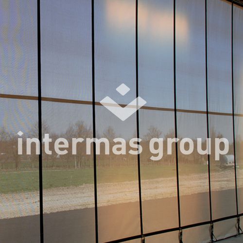 Wind protection netting - BVE 90 Series - INTERMAS - polyester / for farm buildings