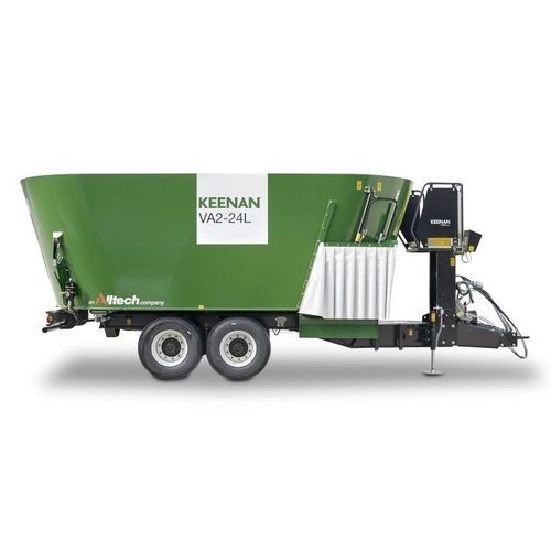 Vertical mixing wagon - VA2-24L - KEENAN - towed / front discharge / 2-auger