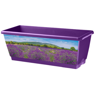 Plastic pot - IML - CEP Agriculture - rectangular / decorative