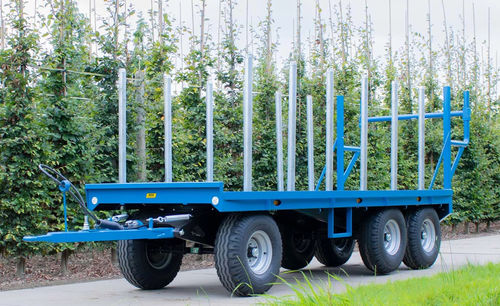 Flatbed trailer - BTW6x0M - MDE Machinebouw bv - 3-axle / agricultural / with hydraulic braking
