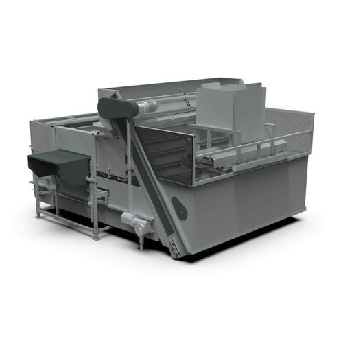 Automatic tray filler - FF - Visser Horti Systems - with template