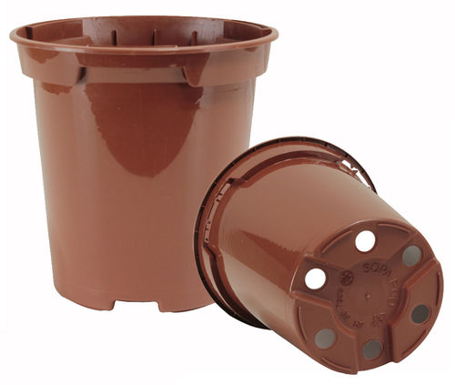 Plastic pot - A1 8° ES - Soparco - round / terracotta look
