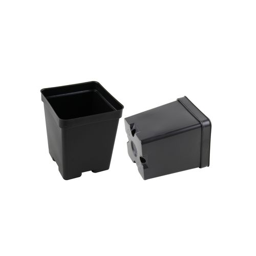 Plastic pot - SCP-450D - Ainong USA Corporation - square / black / reusable