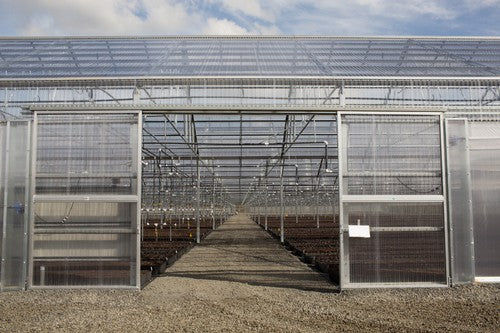 Sliding door - Conley's Manufacturing & Sales - for greenhouse / polycarbonate