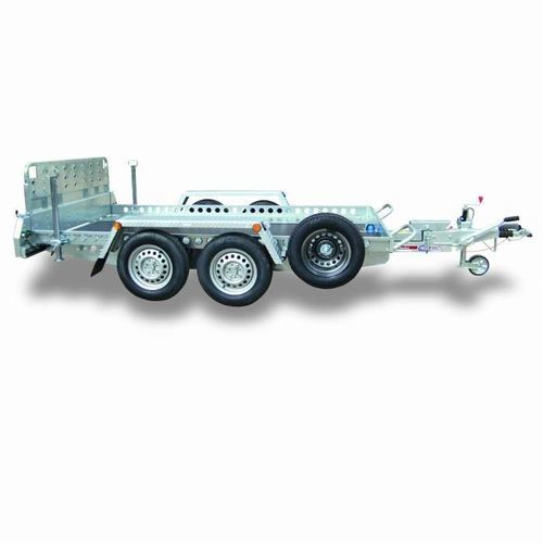 Flatbed trailer - TMF/15 - CRESCI RIMORCHI Srl - tandem axle / agricultural / with hydraulic braking