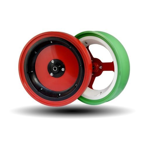 Press wheel - GLT400X115 - MECAPLAST di CONTI EMANUELE & Co. Sas - for seed drills / polyurethane / bolt-on