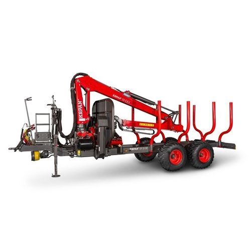 Flatbed trailer - GP 10 DF - PISEK - Vitli KRPAN d.o.o. - 2-axle / forestry / 10 ton
