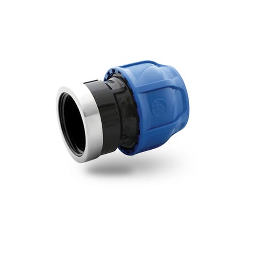 Straight irrigation fitting - 10008 Series - POELSAN PLASTIC SAN.TIC A.S. - threaded / polypropylene / galvanised steel