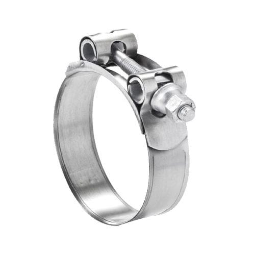 Zinc-coated steel hose clamp - W1 - TIPSA - worm