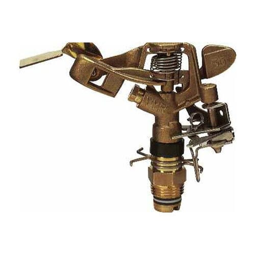 1 SPRINKLER BASE & 1 VYRSA 1/2" BRASS IMPACT SPRINKLER BEST ON THE MARKET 