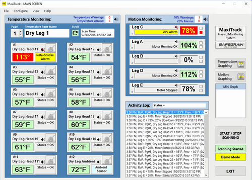 Monitoring software - MaxiTrack - Safe Grain - data acquisition / agricultural