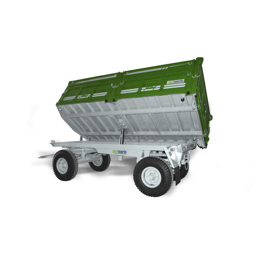 Drop-side trailer - T-3 - Agrimerin Agricultural Machinery - tipping / 2-axle / agricultural