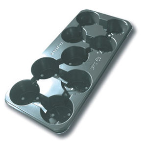 Plastic transport tray - 91100 - H1297.09 - Amp Recycling - rectangular / recyclable