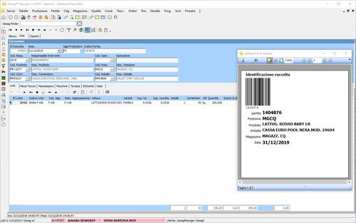 Statistical analysis software - Gtp.agri - Gesag - management / analysis / data management