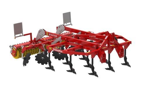 Mounted field cultivator - PRIMUSPLUS 300 - Guettler GmbH - with roller / 3-point hitch