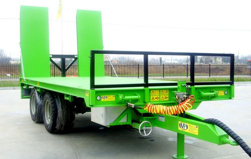 Flatbed trailer - RCT Series - MP International Srl - mounted / 2-axle / single-axle