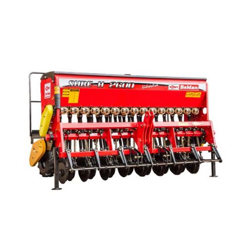 Mechanical seed drill - SHBE-H series - Baldan - disc / tractor-mounted / with fertilizer applicator