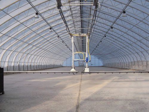 Greenhouse irrigation boom - BCC AB - hose-fed / suspended