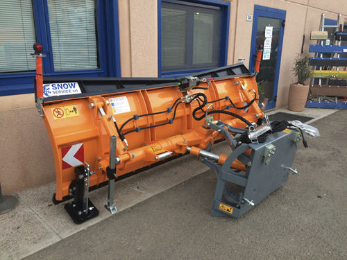 Straight snow blade - SRA 5 Series - Snow Service SRL - with hydraulic adjustment