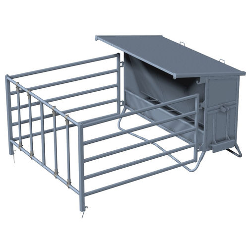 Calf feeder - FARMTEC a.s. - galvanized steel / single access
