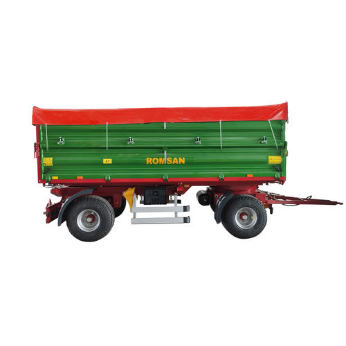 Tipping trailer - R80CSGA4P - ROMSAN TARIM SAN. VE DIŞ TİC.A.Ş. - mounted / 2-axle / agricultural