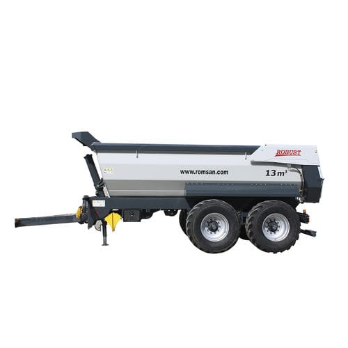 Tipping trailer - R220TAHK-ROBUST - ROMSAN TARIM SAN. VE DIŞ TİC.A.Ş. - mounted / tandem axle / agricultural