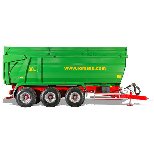 Dump trailer - R 200 TRHK - ROMSAN TARIM SAN. VE DIŞ TİC.A.Ş. - mounted / 3-axle / agricultural
