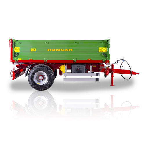 Tipping trailer - R35TSGAP - ROMSAN TARIM SAN. VE DIŞ TİC.A.Ş. - mounted / single-axle / agricultural