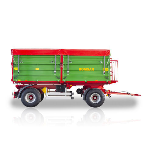 Tipping trailer - R120CSGA4P - ROMSAN TARIM SAN. VE DIŞ TİC.A.Ş. - mounted / 2-axle / agricultural