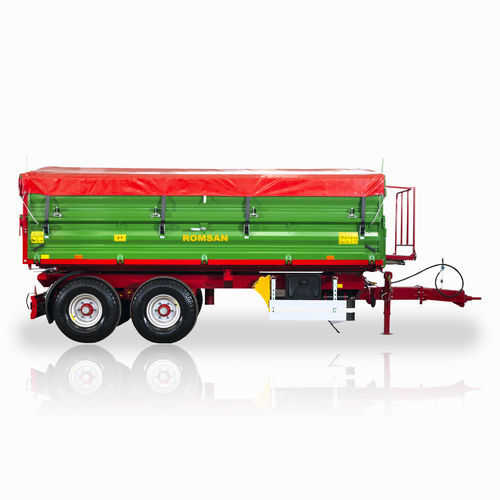 Tipping trailer - R08TASGAP4 - ROMSAN TARIM SAN. VE DIŞ TİC.A.Ş. - mounted / tandem axle / agricultural