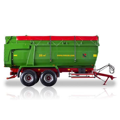 Tipping trailer - R160TAHKP4-LONG - ROMSAN TARIM SAN. VE DIŞ TİC.A.Ş. - tandem axle / agricultural / 11 ton
